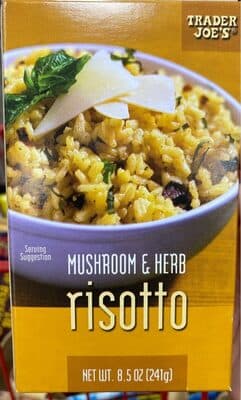 TRADER JOE'S, MUSHROOM & HERB RISOTTO
