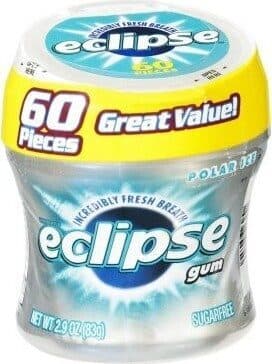 ECLIPSE, CAR CUP, SUGARLESS GUM, POLAR ICE, POLAR ICE