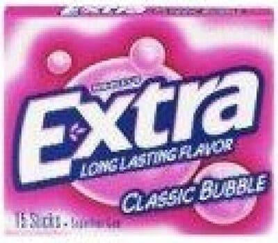 CLASSIC BUBBLE SUGARFREE GUM, CLASSIC BUBBLE