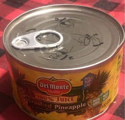 100% CRUSHED PINEAPPLE JUICE, CRUSHED PINEAPPLE