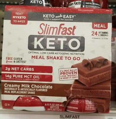 KETO MEAL REPLACEMENT SHAKE, CREAMY MILK CHOCOLATE, CREAMY MILK CHOCOLATE