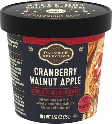PRIVATE SELECTION, ROLLED OATMEAL, CRANBERRY APPLE WALNUT