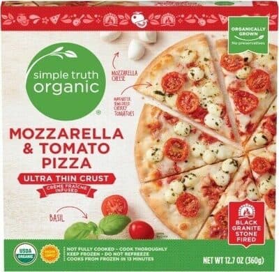 MOZZARELLA & TOMATO ULTRA THIN CRUST PIZZA, MOZZARELLA & TOMATO