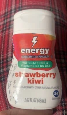 STRAWBERRY KIWI ENERGY LIQUID WATER ENHANCER, STRAWBERRY KIWI