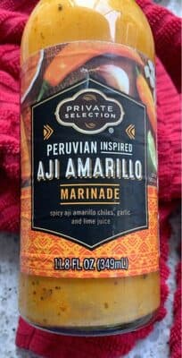 AJI AMARILLO SPICY CHILES, GARLIC AND LIME JUICE PERUVIAN INSPIRED MARINADE, AJI AMARILLO