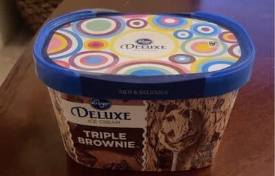 TRIPLE BROWNIE DELUXE ICE CREAM, TRIPLE BROWNIE
