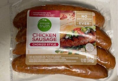 CHORIZO STYLE CHICKEN SAUSAGE, CHORIZO STYLE