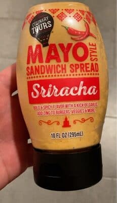 SRIRACHA MAYO STYLE SANDWICH SPREAD, SRIRACHA