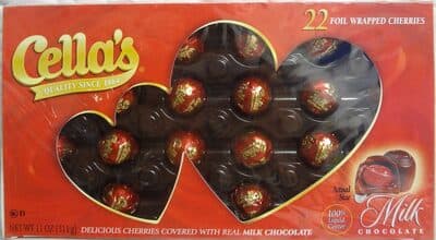 CHERRIES COVERED WITH REAL MILK CHOCOLATE