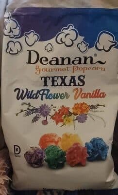 TEXAS WILD FLOWER VANILLA GOURMET POPCORN, TEXAS WILD FLOWER VANILLA