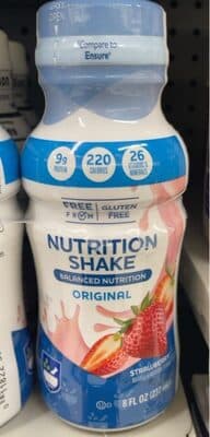 STRAWBERRY ORIGINAL NUTRITIONAL SHAKE, STRAWBERRY