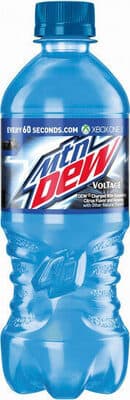 Mtn Dew Voltage Raspberry Citrus Flavor and Ginseng Soda 20 Fluid Ounce Plastic Bottle