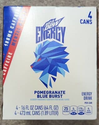 POMEGRANATE BLUE BURST ENERGY DRINK, POMEGRANATE BLUE BURST