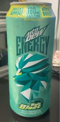 BAJA BLAST SODA WITH A BLAST OF TROPICAL LIME, BAJA BLAST