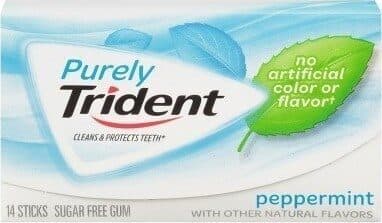TRIDENT GUM PEPPERMINT SUGAR FREE1X14 PC