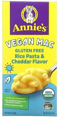 Annie's Homegrown Organic Vegan Mac Elbow Rice Pasta & Sauce