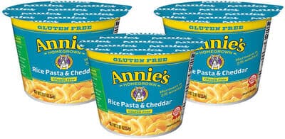 Annie's Homegrown Gluten Free Rice Pasta & Cheddar  Micro Cup