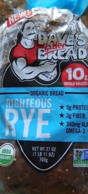RIGHTEOUS RYE ORGANIC  BREAD