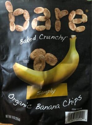 SIMPLY ORGANIC BANANA CHIPS, SIMPLY