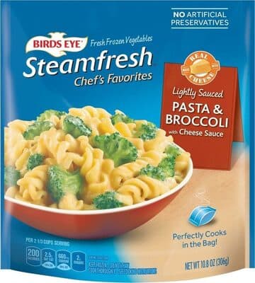 LIGHTLY SAUCED PASTA & BROCCOLI WITH CHEESE SAUCE