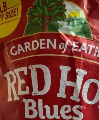 GARDEN OF EATIN', RED HOT BLUES CORN TORTILLA CHIPS