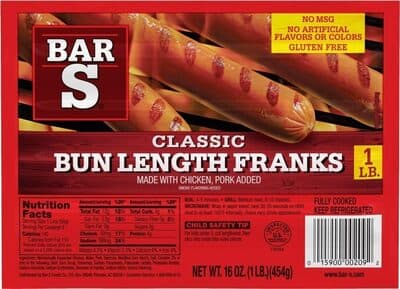 BUN LENGTH FRANKS