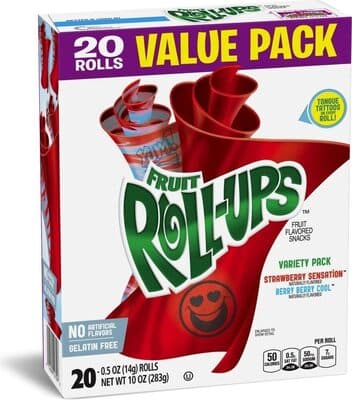Fruit Roll-Ups Strawberry/Berry Berry Variety Pack 20 Count