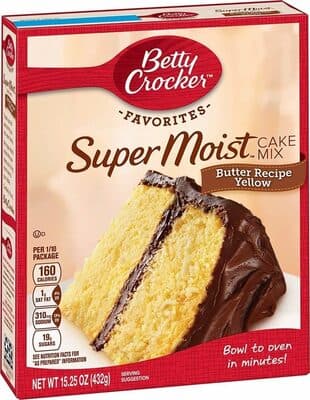 Betty Crocker Super Moist Butter Recipe Yellow Cake Mix