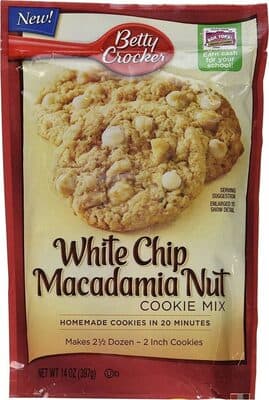 Betty Crocker White Chip Macadamia Nut Cookie Mix,