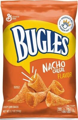 Bugles Nacho Cheese Crispy Corn Snacks