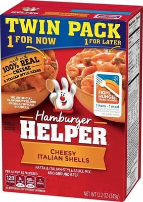 Cheesy Italian Shells Hamburger Helper Twin Pack