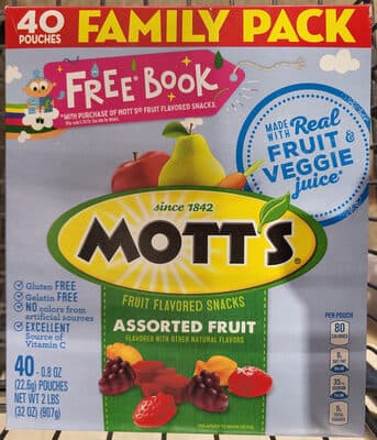 Mott's Fruit Flavored Snacks Assorted Fruit 40 Count