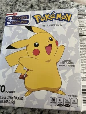Betty Crocker Pokemon Fruit Snacks 10ct
