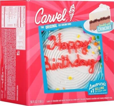 THE ORIGINAL LAYERS OF CHOCOLATE AND VANILLA FLAVORED ICE CREAM WITH CHOCOLATE FLAVORED CRUNCHIES AND CREAMY WHIPPED ICING ICE CREAM CAKE, ORIGINAL, CHOCOLATE AND VANILLA