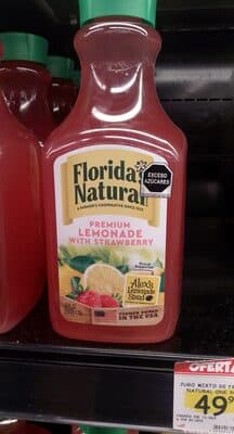 FLORIDA'S NATURAL, LEMONADE, STRAWBERRY