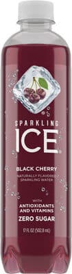BLACK CHERRY FLAVORED SPARKLING WATER, BLACK CHERRY
