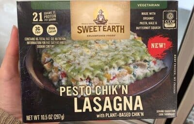 PESTO CHIK'N LASAGNA WITH PLANT-BASED CHIK'N, PESTO CHIK'N