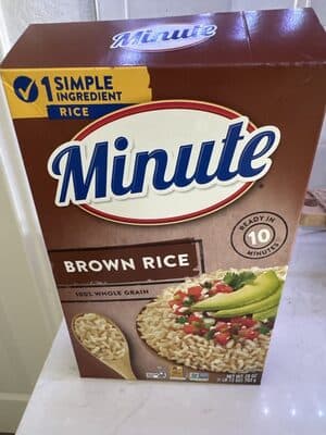 100% WHOLE GRAIN BROWN RICE, WHOLE GRAIN