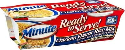 CHICKEN FLAVORED RICE WITH A SAVORY SEASONING BLEND