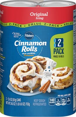 CINNAMON ROLLS WITH ICING, ORIGINAL