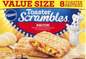Pillsbury Bacon Toaster Scrambles Pastries 8 Count