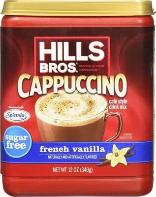 HILLS BROS., CAPPUCCINO CAFE STYLE DRINK MIX, FRENCH VANILLA