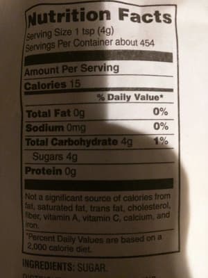 PURE CANE GRANULATED SUGAR