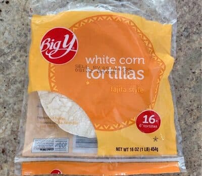 FAJITA STYLE WHITE CORN TORTILLAS