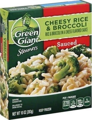 LIGHTLY SAUCED CHEESY RICE & BROCCOLI, LIGHTLY SAUCED