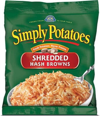SIMPLY POTATOES, SHREDDED HASH BROWNS