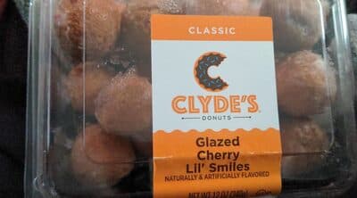 GLAZED CHERRY LIL' SMILES DONUTS, GLAZED CHERRY LIL' SMILES