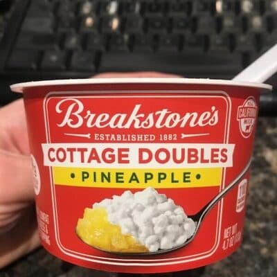 SMALL CURD LOW FAT & PINEAPPLE TOPPING COTTAGE CHEESE, PINEAPPLE