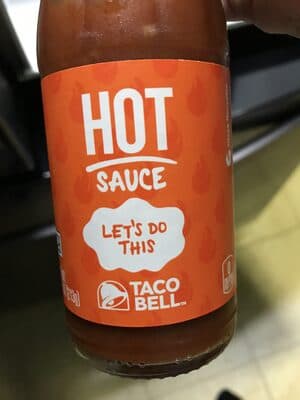 TACO BELL HOT SAUCE, 7.5 OZ