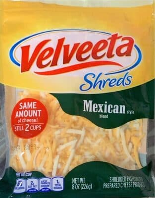 MEXICAN STYLE BLEND SHREDDED PASTEURIZED RECIPE CHEESE PRODUCT, MEXICAN STYLE BLEND
